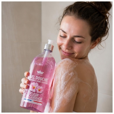 Les Petits Bains de Provence Brusshampoo Kirsebærblomst 1 L