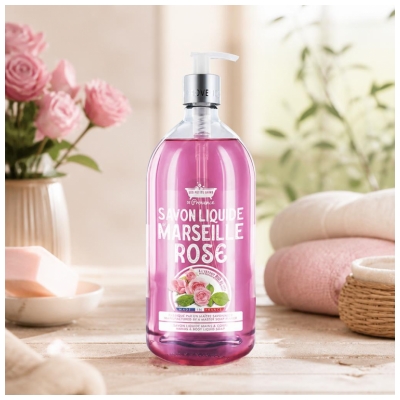 Les Petits Bains de Provence Marseiller Seife Rose 1 L