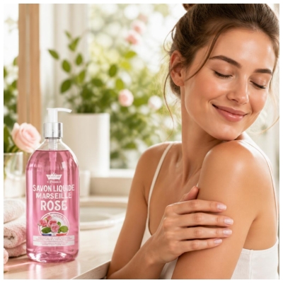Les Petits Bains de Provence Marseiller Seife Rose 1 L