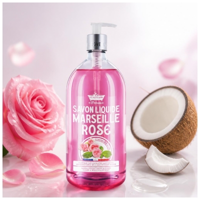 Les Petits Bains de Provence Marseiller Seife Rose 1 L