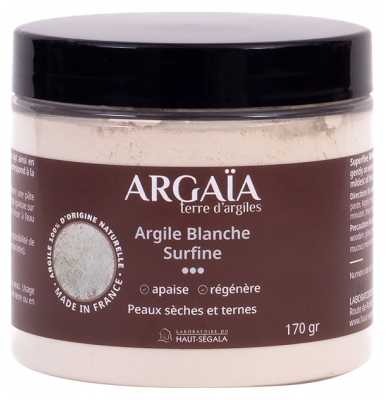 Argaïa Argile Blanche Surfine en Poudre 170 g