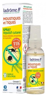 Ladrôme Spray Antimosquitos y Antigarrapatas 50 ml