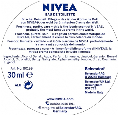 Nivea Apă de Toaletă 30 ml