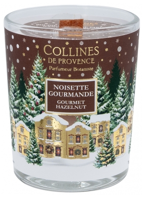 Collines de Provence Bougie de Noël 75 g - Senteur : Noisette Gourmande