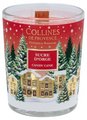 Collines de Provence Christmas Candle 75 g - Scent: Candy Cane