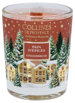 Collines de Provence Bougie de Noël 75 g - Senteur : Pain d'Épices