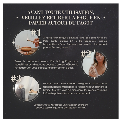 Natura Square Palo Santo 4 Bâtons de Fumigation