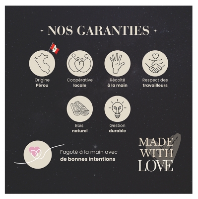 Natura Square Palo Santo 4 Bâtons de Fumigation