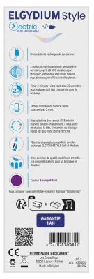 Elgydium Style Electric Rechargeable Brosse à Dent Électrique - Couleur : Raisin Pétillant