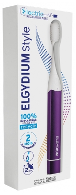 Elgydium Style Electric Rechargeable Brosse à Dent Électrique - Couleur : Raisin Pétillant