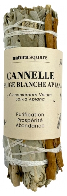 Natura Square Kaneli & Valkoinen Salvia Apiana Suitsutusnippu