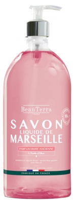 BeauTerra Sapone Liquido di Marsiglia Rosa Antica 1 L