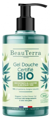 BeauTerra Gel Doccia Biologico Alla Canapa e Aloe Vera 750 ml