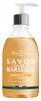 BeauTerra Savon Liquide de Marseille Vanille-Miel 300 ml