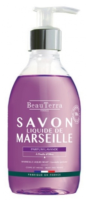 BeauTerra Sapone Liquido di Marsiglia Lavanda 300 ml