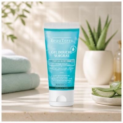 BeauTerra Gel Douche Surgras Aloe Vera 100 ml