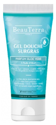 BeauTerra Gel Douche Surgras Aloe Vera 100 ml