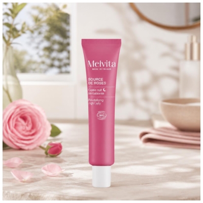 Melvita Source de Roses Gel Notte Rivitalizzante Biologico 40 ml