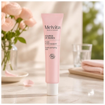 Fluid Hydra-Repulpant Bio Melvita Sursa de Trandafiri 40 ml