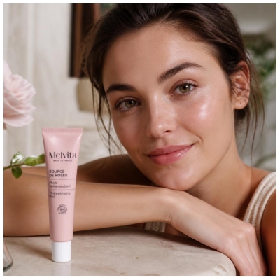 Melvita Rose Source Hydra-Plumping Bio šķidrums 40 ml
