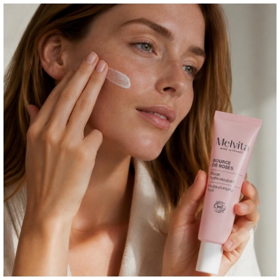 Melvita Source de Roses Hydra-Plumping Fluid Bio 40 ml