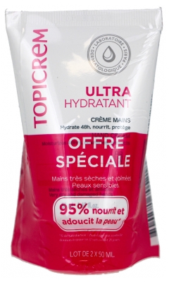 Topicrem Crema de Manos Ultrahidratante Lote de 2 x 50 ml