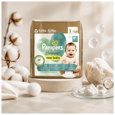 Pampers New Baby Harmonie 22 Couches Taille 1 (2-5 kg)