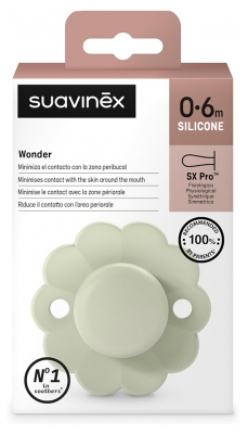 Suavinex Wonder Sucette avec Tétine Symétrique SX Pro 0 à 6 Mois