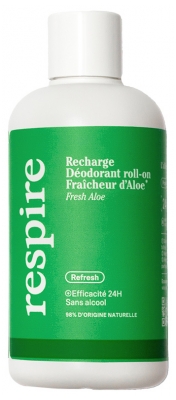 Respire Déodorant Roll-On Éco-Recharge 150 ml - Senteur : Fraîcheur d'Aloe