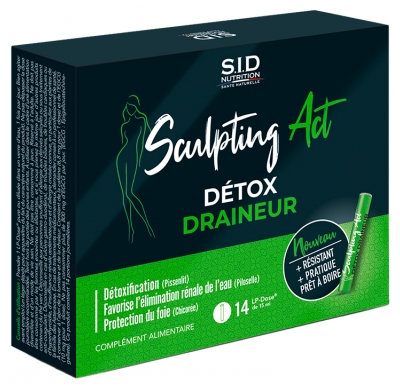 S.I.D Nutrition Sculpting Act Détox Draineur 14 LP-Doses