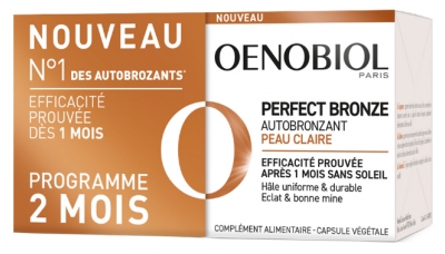 Oenobiol Perfect Bronze Autobronzant Peau Claire Lot de 2 x 30 Capsules