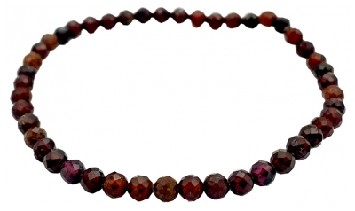 Natura Square Bracelet Facettes Grenat Hessonite