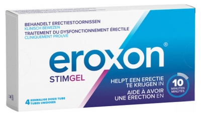 Eroxon Stimgel Traitement du Dysfonctionnement Érectile 4 Tubes Unidoses