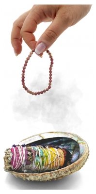 Natura Square Bracciale Sfaccettato in Rodonite