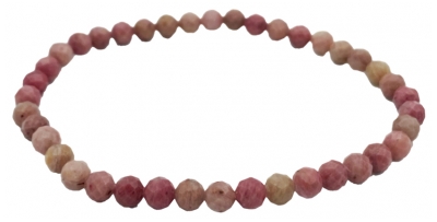 Natura Square Bracelet Facettes Rhodonite