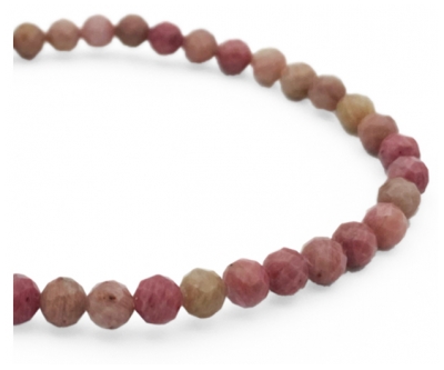 Pulseira Facetada de Rodonita Natura Square