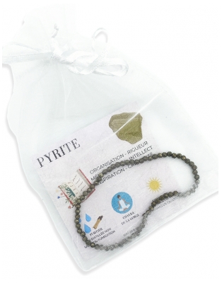 Natura Square Bracelet Facettes Pyrite