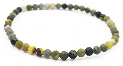 Natura Square Facetten Armband Jaspis Bumblebee