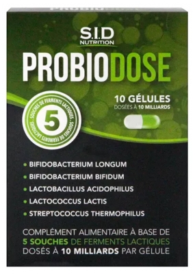 S.I.D Nutrition Probiodose 10 Gélules