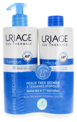 Uriage Xemose Olje-Lugnande Anti-Kliande Balsam 2 x 500 ml