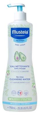 Mustela Avocado No-Rinse Cleansing Water 750 ml