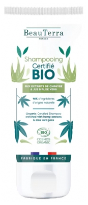 BeauTerra Shampoing Chanvre et Aloe Vera Bio 75 ml