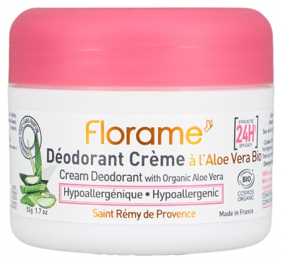 Florame Déodorant Crème Hypoallergénique Bio 50 g