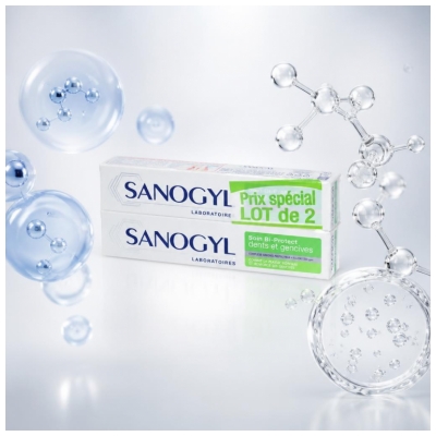 Sanogyl Bi-Protect Tänder och Tandkött Paket med 2 x 75 ml