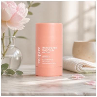 Respire Déodorant Stick Rose Pivoine Bio 50 g