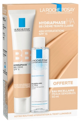 La Roche-Posay Hydraphase HA BB Cream SPF15 40 ml + Acqua Micellare Gratuita 50 ml