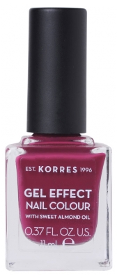 Korres Effect Gel Lakier do Paznokci 11 ml - Kolor: 74 : Berry Addict