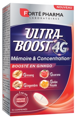 Forté Pharma Ultra Boost 4G Memoria e Concentrazione 15 Compresse