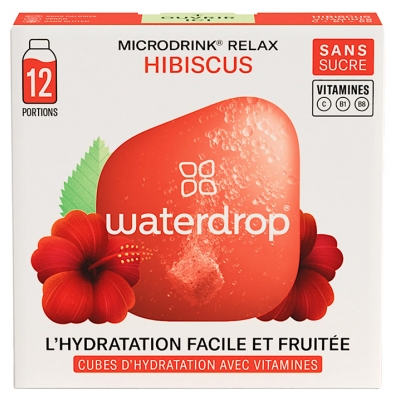 Waterdrop Microdrink 12 Portions - Goût : Hibiscus