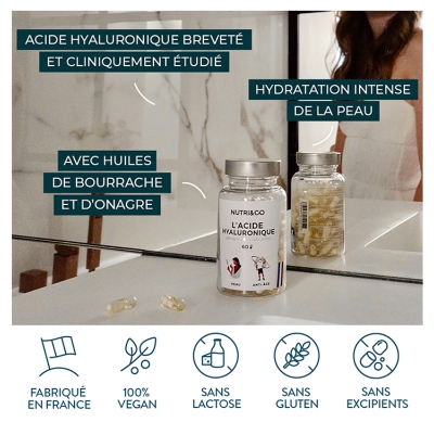 Nutri&Co L'Acide Hyaluronique Onagre & Bourrache 60 Gélules